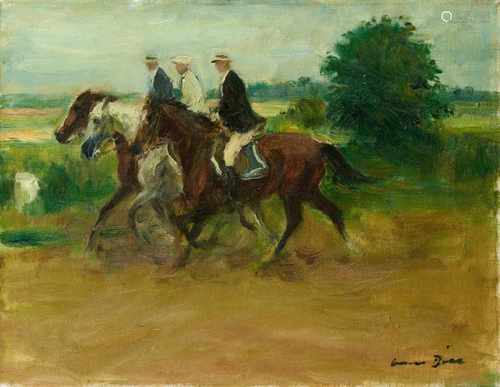 Otto DillDrei Reiter in der Landschaft