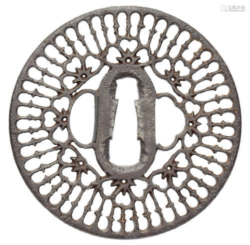 Tsuba. Eisen. Edo-Zeit