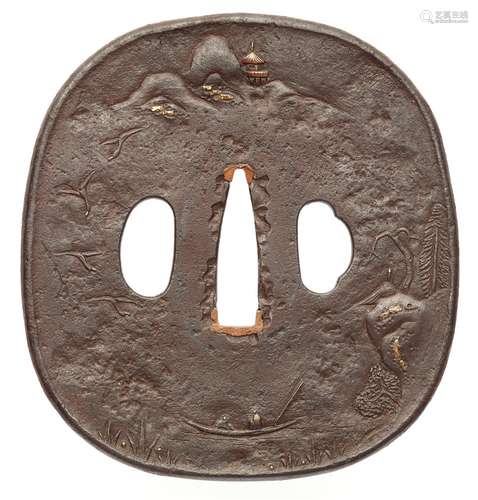 Tsuba. Eisen. 18./19. Jh.