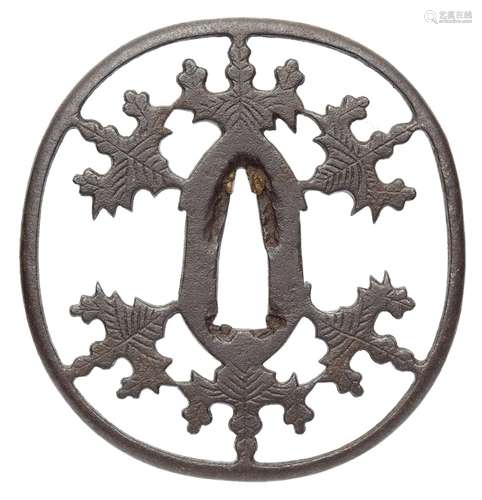 Tsuba. Eisen. Edo-Zeit