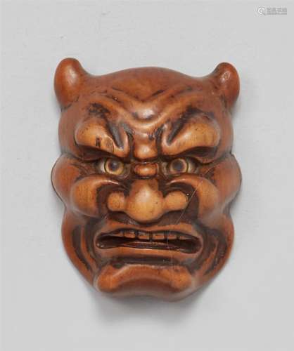 Oni-Maske. Holz. 19. Jh.