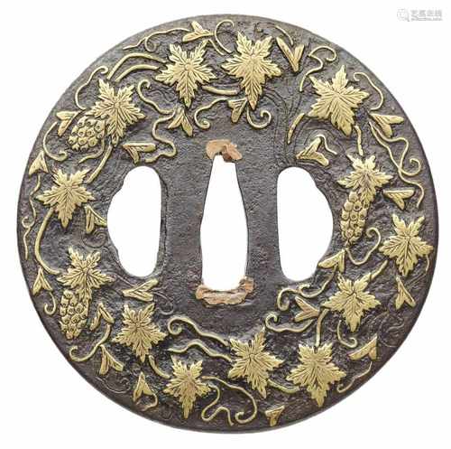 Tsuba. Heianjo-Arbeit. Eisen. 17./18. Jh.