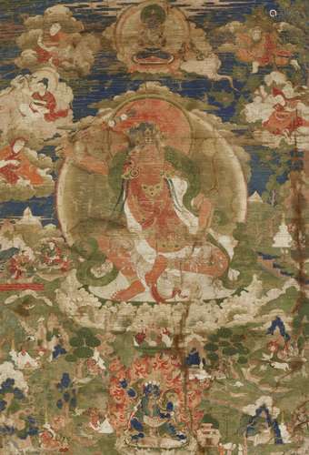 Thangka des Padmasambhava. Tibet. 18./19. Jh.