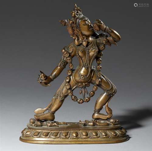 Sarvabuddha-Dakini. Bronze. Tibet. 18. Jh.