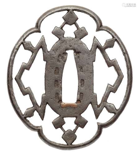 Tsuba. Eisen. Kanayama-Schule. 16. Jh.