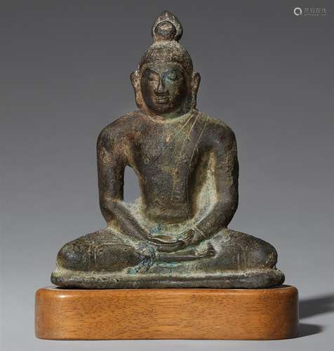 Samadhi Buddha. Bronze. Shri Lanka, Anuradhapura. 9./10. Jh.