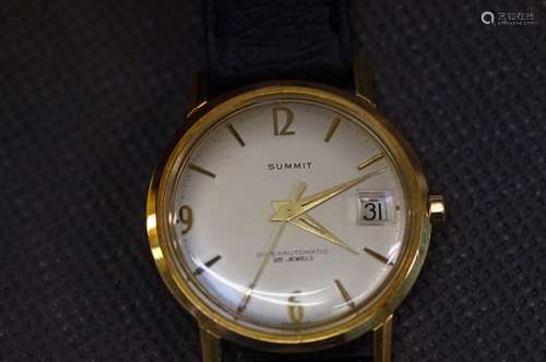 9 ct gold cased Summit automatic wristwatch with d