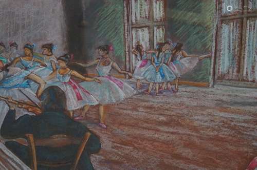 Shaun Greenhalgh: After Edgar Degas framed pastel