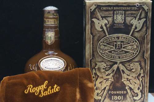 Chivas regal royal salute, 21 year old blended sco