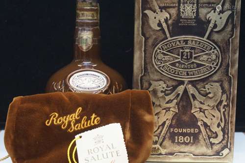 Chivas regal royal salute, 21 year old blended sco