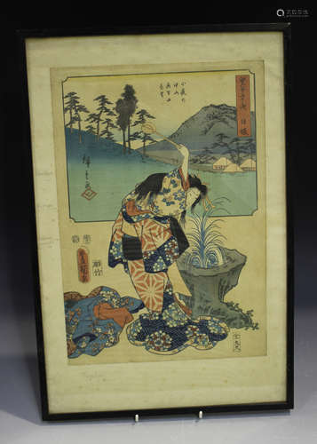 Utagawa Hiroshige (1797-1858) and Utagawa Kunisada (Toyokuni II) (1786-1864) - a Japanese