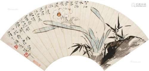 唐云（1910～1993） 水仙 立轴 设色纸本