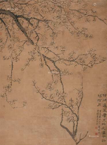 杨谦（1684～1761） 墨梅图 立轴 水墨绢本