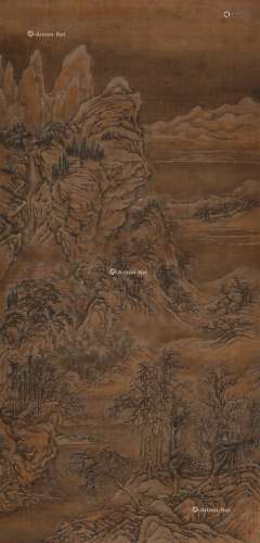 邹一桂（1686～1772） 1748年作 雪山萧寺图 镜片 设色绢本
