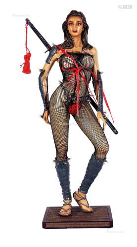 空山基（B.1947） 2014年作 Lady Ninja 女忍者 雕塑