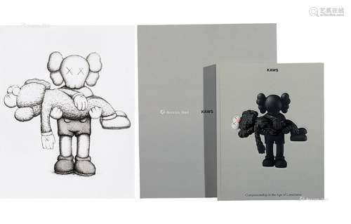 布莱恩·唐纳利（B.1974） 2020年作 KAWS 画册＋限量签名版画 镜框 丝网版画