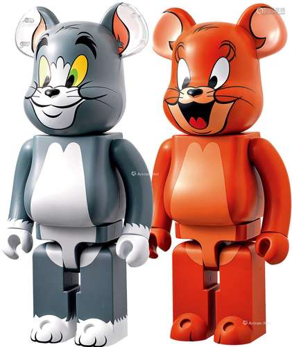 Be@RBRICK 猫和老鼠熊一套两只1000%