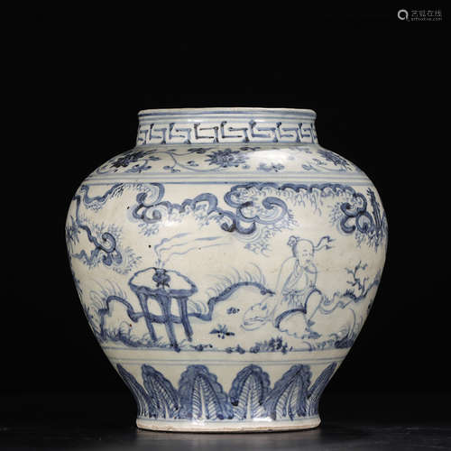 Chinese Blue White Porcelain Jar