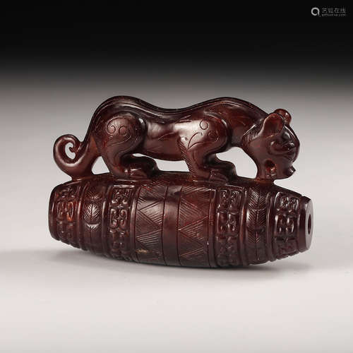 Chinese Jade Carved Beast Pendant