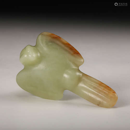 Chinese Celadon Jade Bird