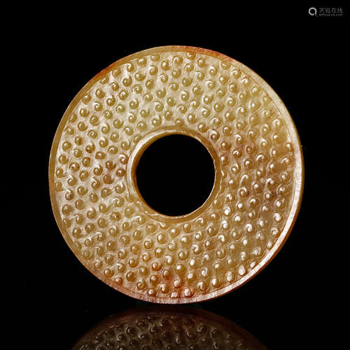 Chinese Archaistic Jade Bi Disk