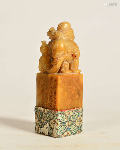 Chinese Soapstone Foolion Seal