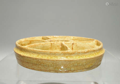 Chinese Color Pigment Porcelain Tray