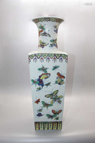 Chinese Doucai Porcelain Vase, Marked