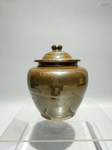 Chinese Rare Persimmon Glazed Porcelain Jar