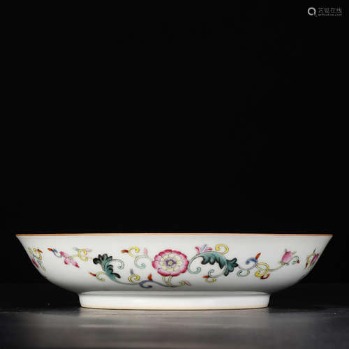 Chinese Famille Rose Porcelain Plate