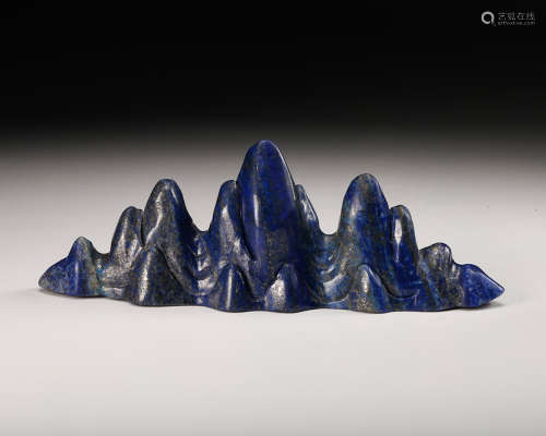 Chinese Lapis Lazuli Brush Rest