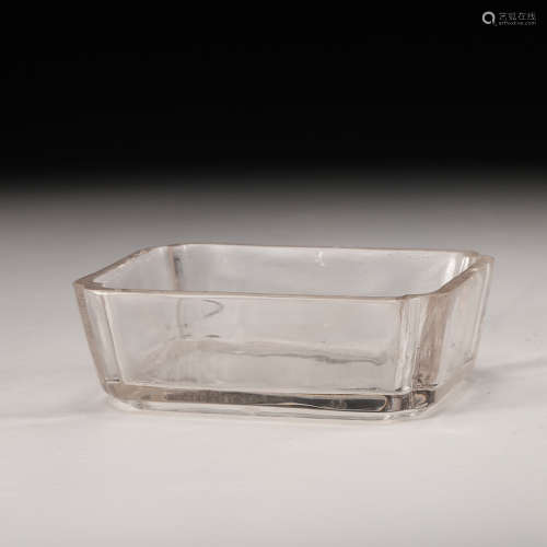 Chinese Crystal Carved Water Coupe