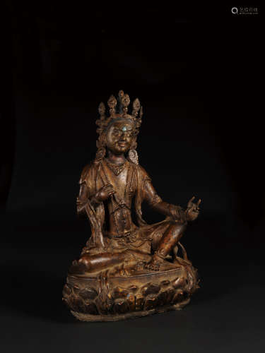 夹纻观音菩萨像 16-17世纪 西藏