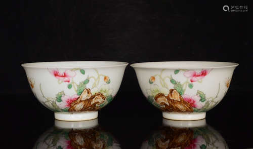 Chinese Famille Rose Porcelain Bowls