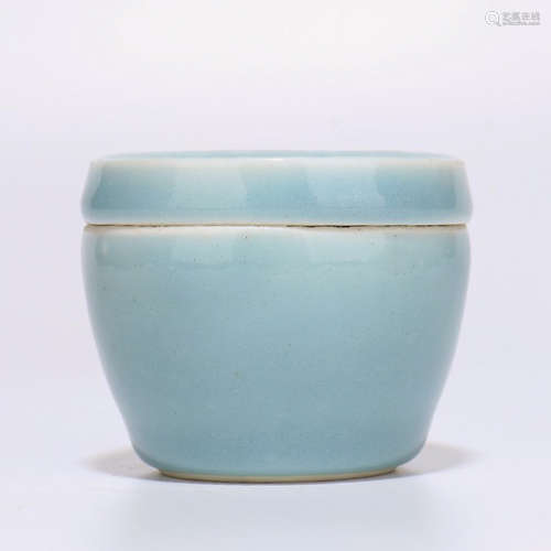 Chinese Pale Celadon Glazed Porcelain Jar