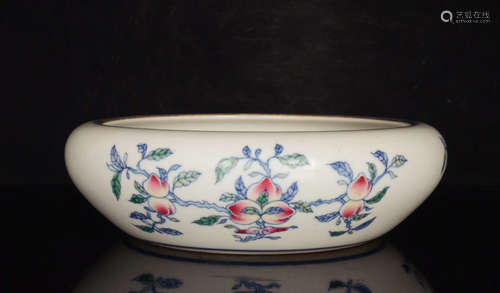 Chinese Doucai Porcelain Brush Washer