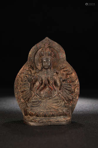 Chinese Bronze Figure Of Guanyin