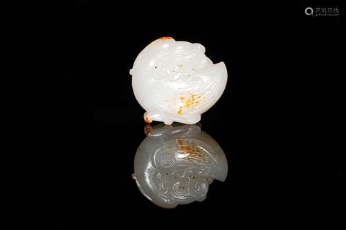 Chinese White Jade Pendant