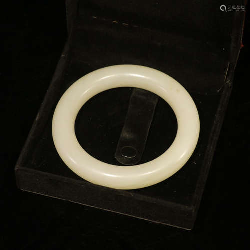 Chinese White Jade Bangle