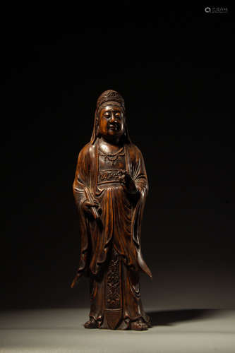 Chinese Hardwood Carved Figurine