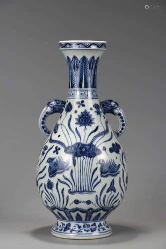 Chinese Blue White Porcelain Vase