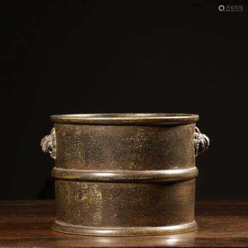 Chinese Bronze Censer With Mark