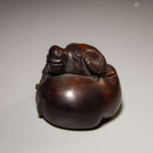 Chinese Bamboo Carved Water Buffolo