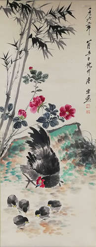 A Chinese Painting Of Floral&Bird, Tang Yun Mark