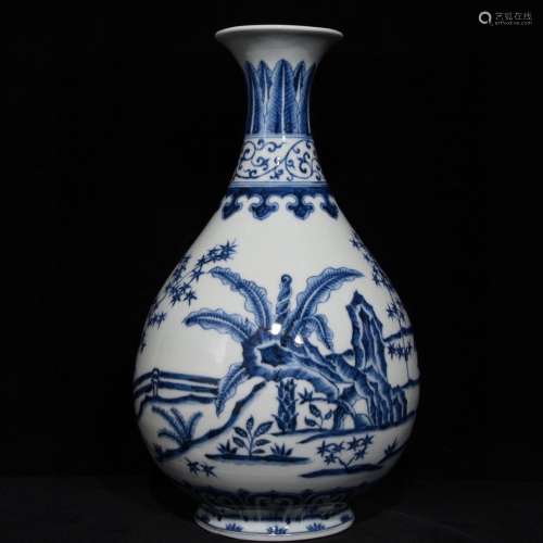 A Chinese Porcelain Blue&White Yuhuchunping Vase