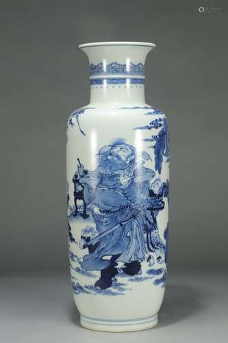 A Chinese Porcelain Blue&White Vase With Marking