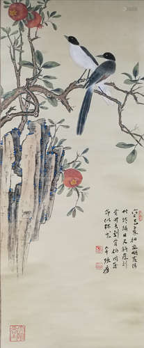 A Chinese Painting Of Floral&Bird, Zhang Daqian Mark