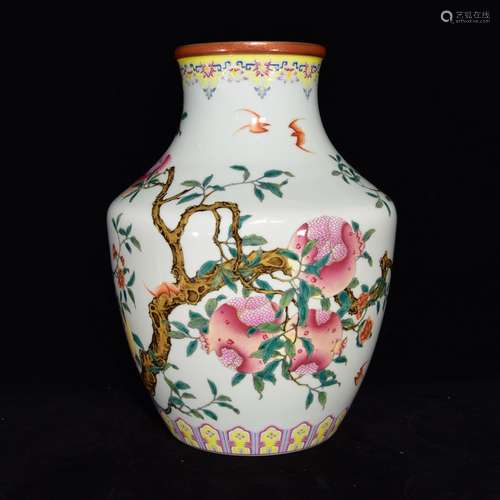 A Chinese Porcelain Famille Rose Vase