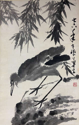 A Chinese Painting Of Floral&Bird, Li Kuchan Mark