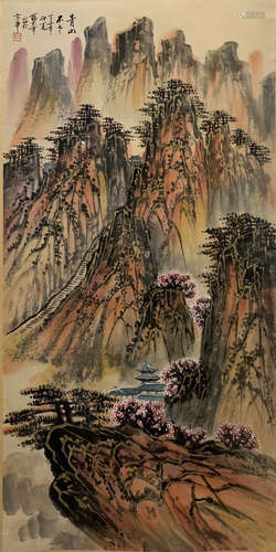 A Chinese Painting Of Landscape, Chen Dazhang Mark